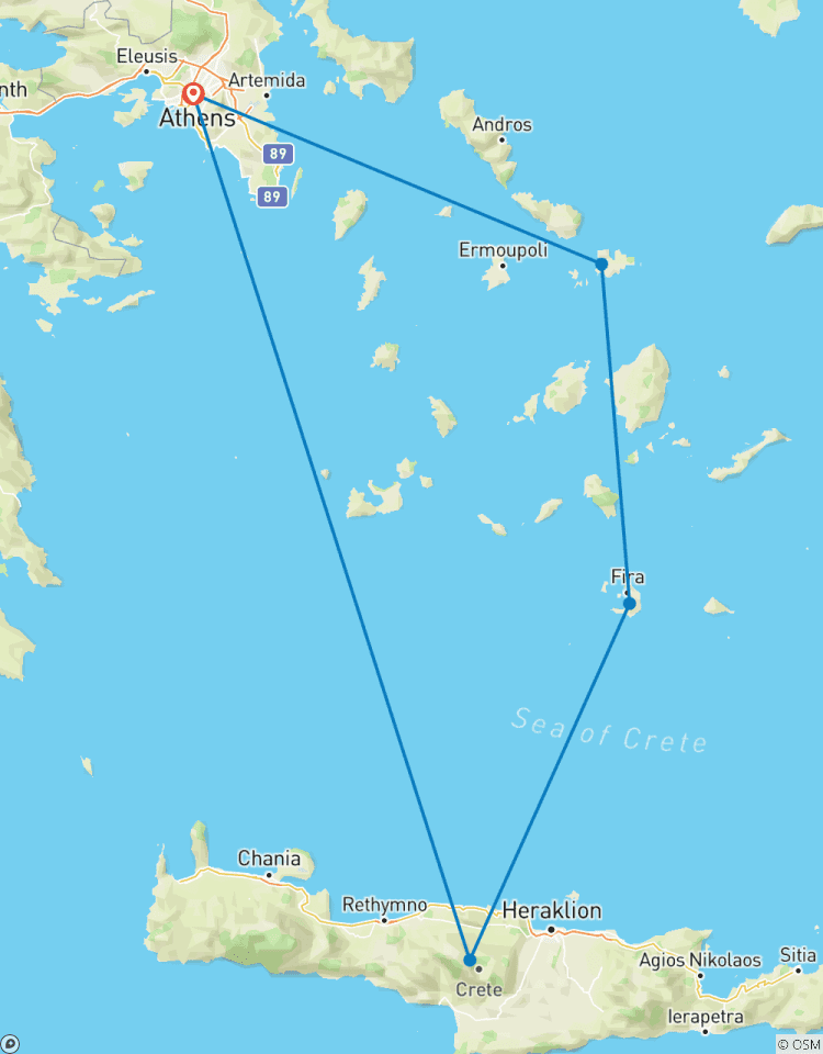 10-Day Island Honeymoon Adventure: Mykonos, Santorini, Crete & Athens Tour