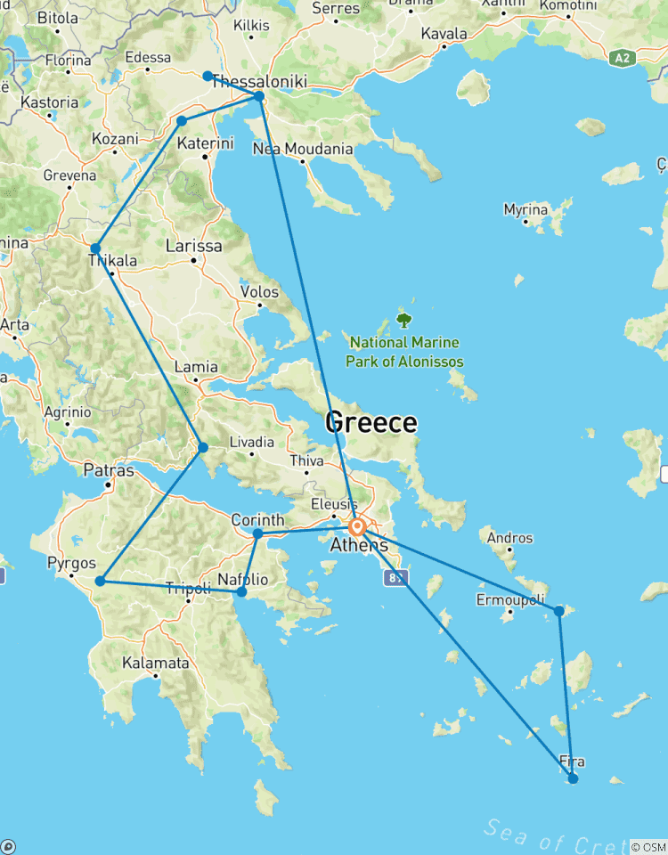 15-Day Best of Greece: Ancient Sites, Athens, Mykonos & Santorini Tour