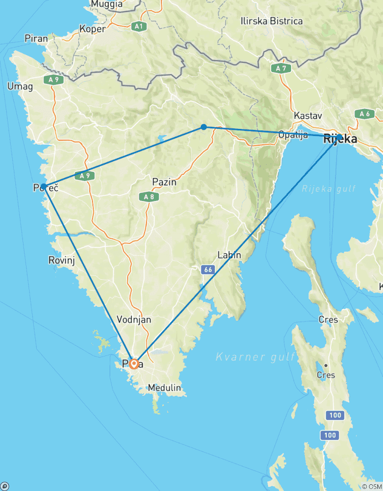 Städtereise nach Pula, Private Tour Rundreise