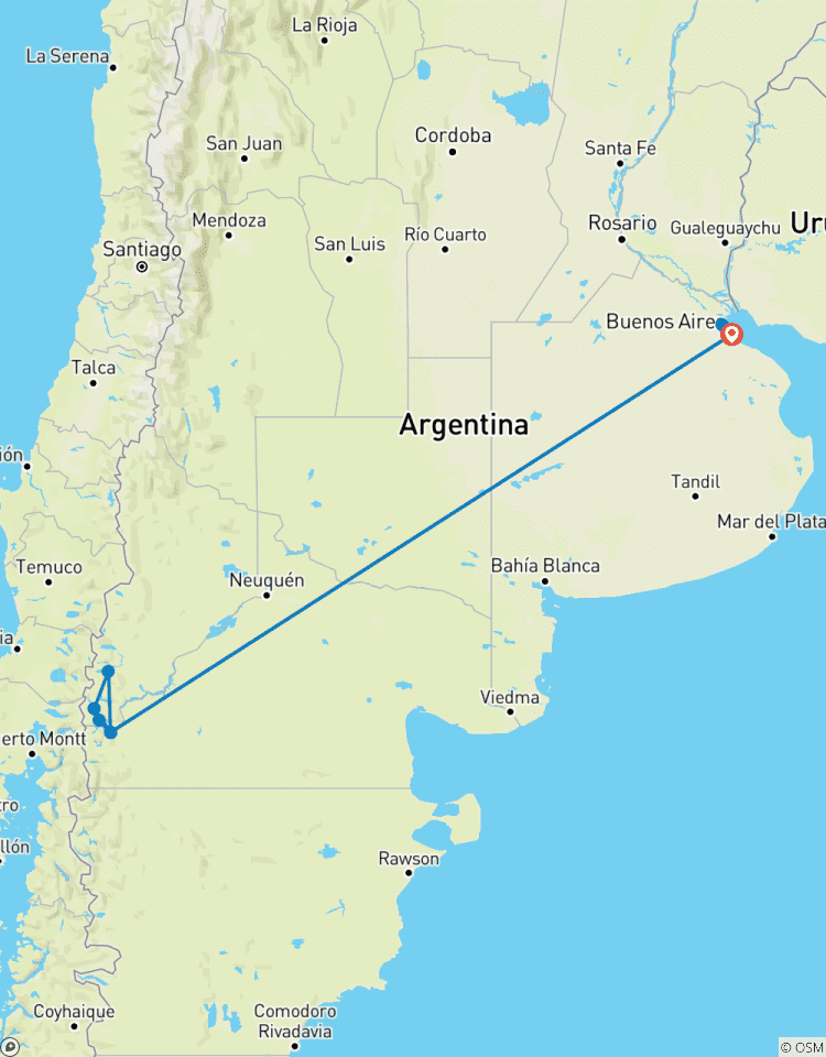 Circuito Circuito de 8 días por Argentina: Buenos Aires y Bariloche