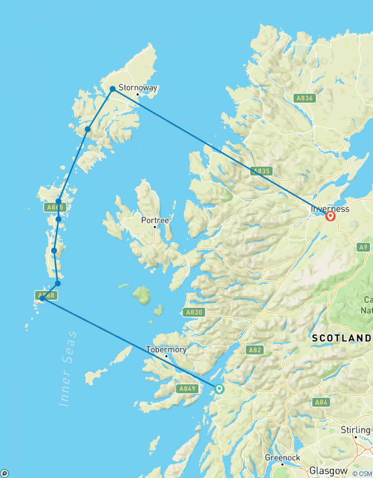 Auf dem Hebridean Way Selbstgeführte Radreise Rundreise