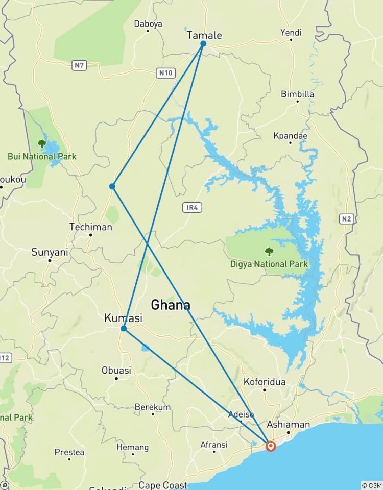 Negen dagen lokale rondreis in Kumasi & Tamale-rondreis
