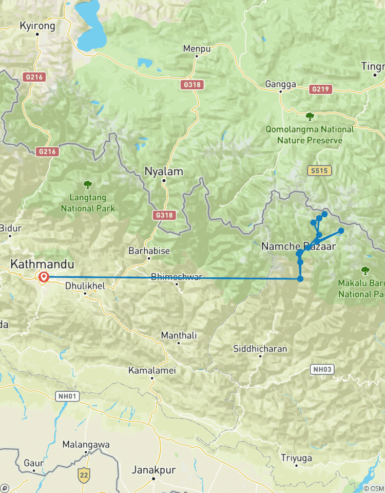 Island Peak Trekking Tour mit Everest Basislager Rundreise