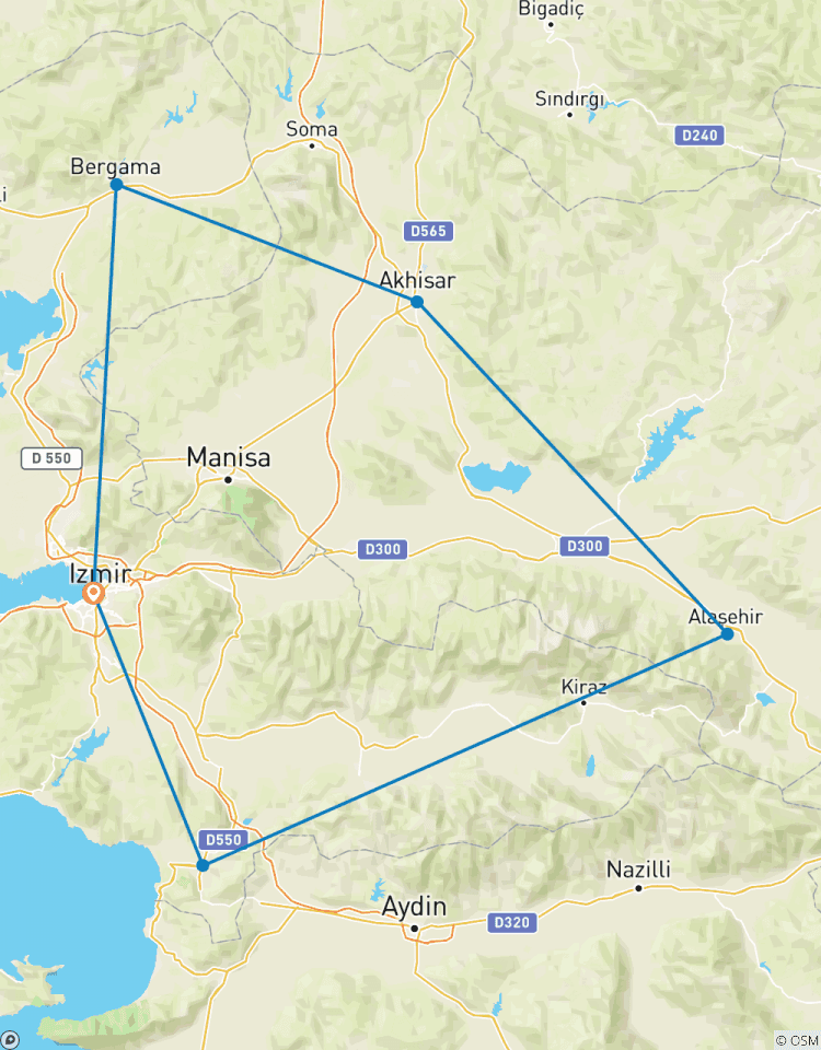Circuito Excursión a las Siete Iglesias del Apocalipsis - 3 Días