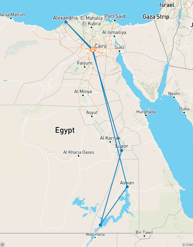Circuito Paquete de 7 días y 6 noches para el Cairo, Luxor, Asuán y Alejandría