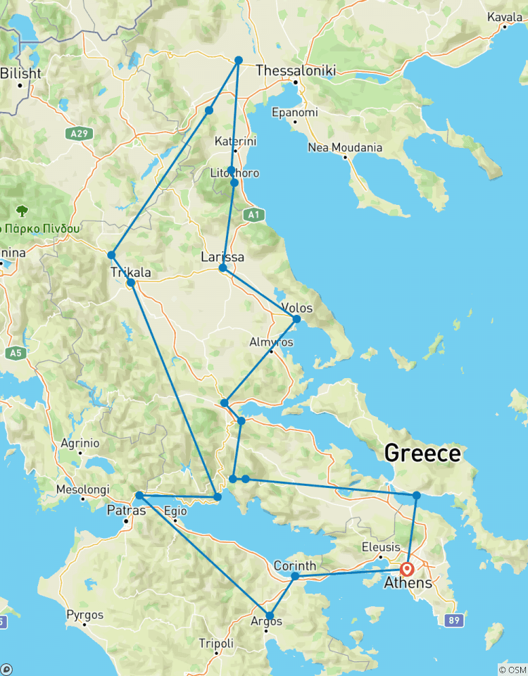 Centraal Griekenland buiten het hoogseizoen: UNESCO sites en andere mooie bestemmingen samen met niet-toeristische historische plaatsen op een 17-daagse rondreis vanuit Athene-rondreis