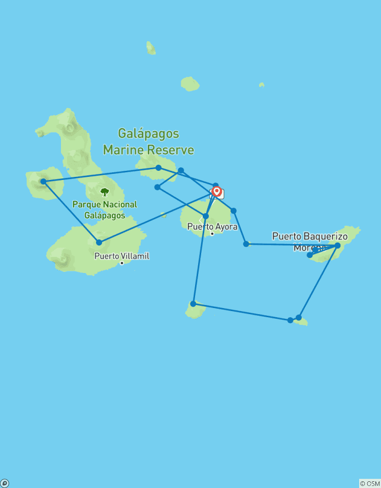 Galapagos-cruise – verken de centrale, westelijke, oostelijke & zuidelijke eilanden aan boord van de Monserrat – 12 dagen-rondreis