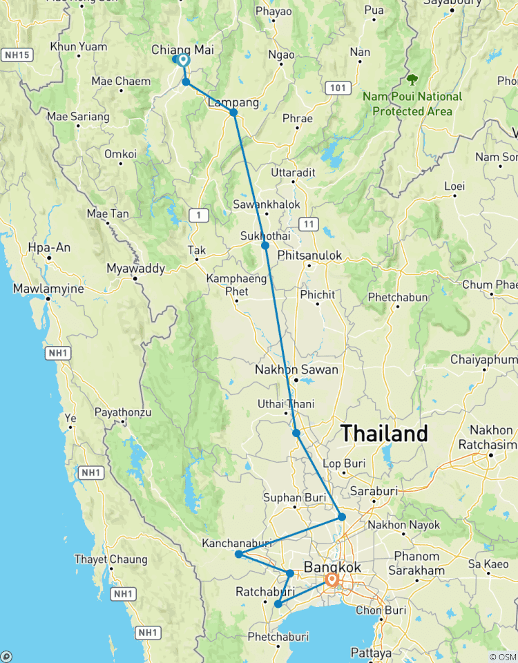 Trésors de la Thaïlande 8 jours - Chiang Mai au Sud, Circuit privé circuit