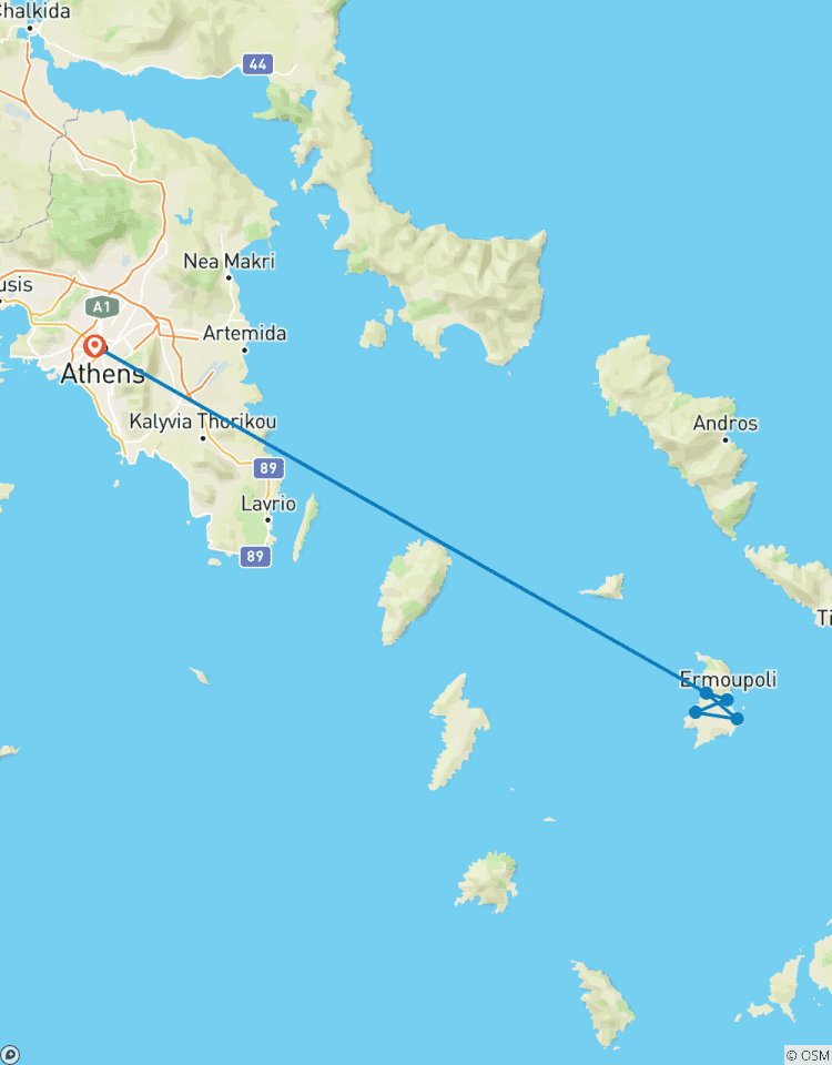Smaak van Griekenland, Athene & Syros ervaring (met eigen gids)-rondreis