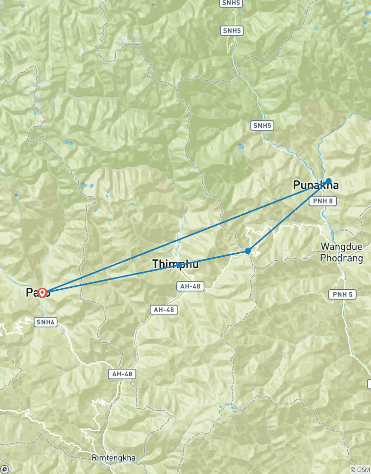 Circuito Maravillas de Bután - circuito de 4 noches y - 5 días