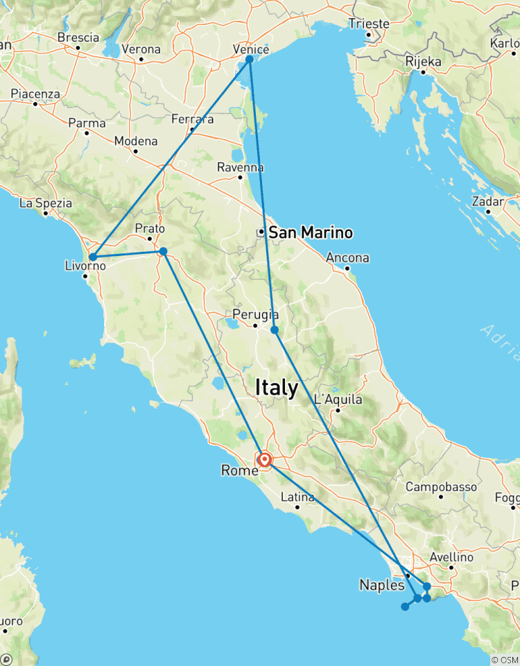 Le meilleur de l\'Italie (petits groupes) circuit