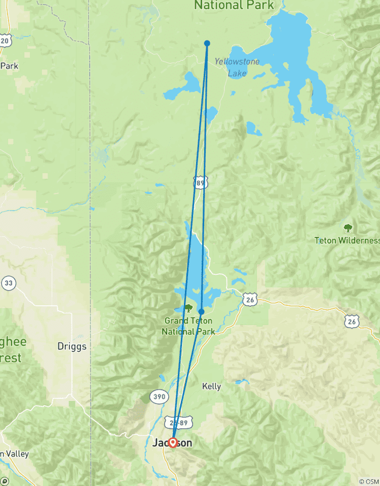 5 Tage Yellowstone und Grand Tetons Nationalpark Abenteuer Rundreise