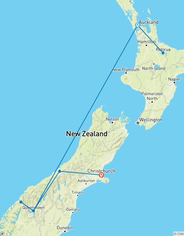 Circuito Nueva Zelanda - 10 días por las islas del norte y del sur