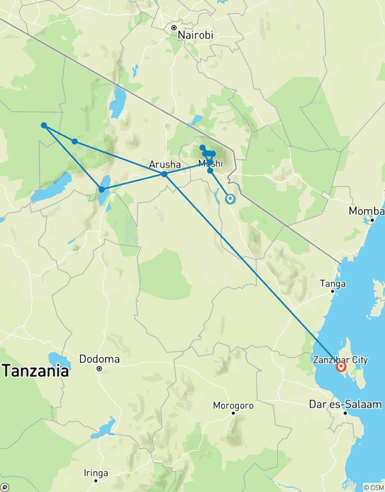 Circuito Tanzania - Kilimanjaro con safari y Zanzíbar