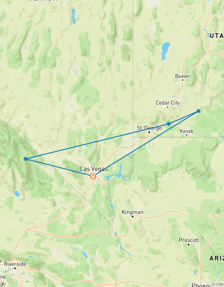 Circuito USA Parques Nacionales 5 días - Zion Bryce Antelope Valle de la Muerte desde Las Vegas