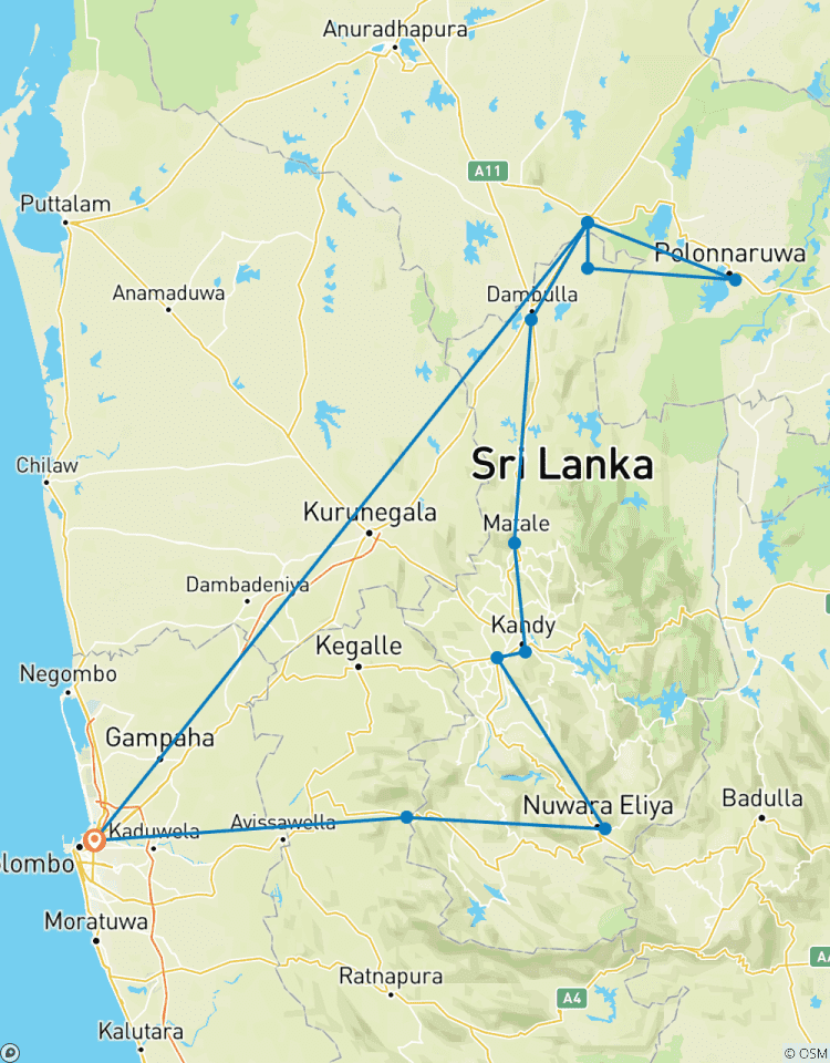 Culturele hoogtepunten van Sri Lanka – 6 dagen, privétour-rondreis