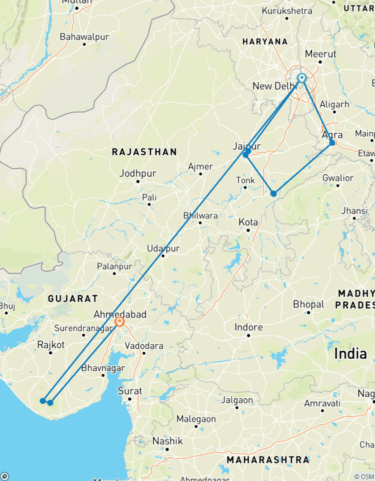 Indiens Goldenes Dreieck mit Tigern und asiatischen Löwen Rundreise