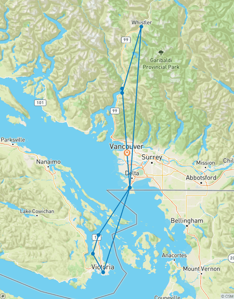 Vancouver, Whistler et Victoria - Circuit économique de 3 jours circuit