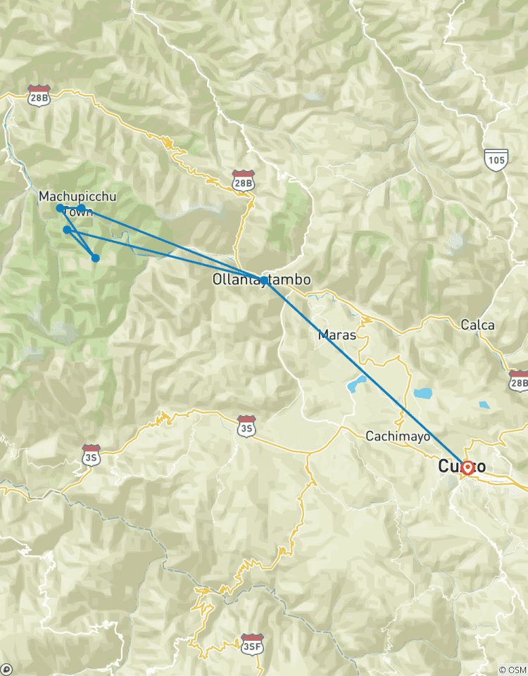 Inka Trail bis Machu Picchu mit Camping - 2 Tage Rundreise