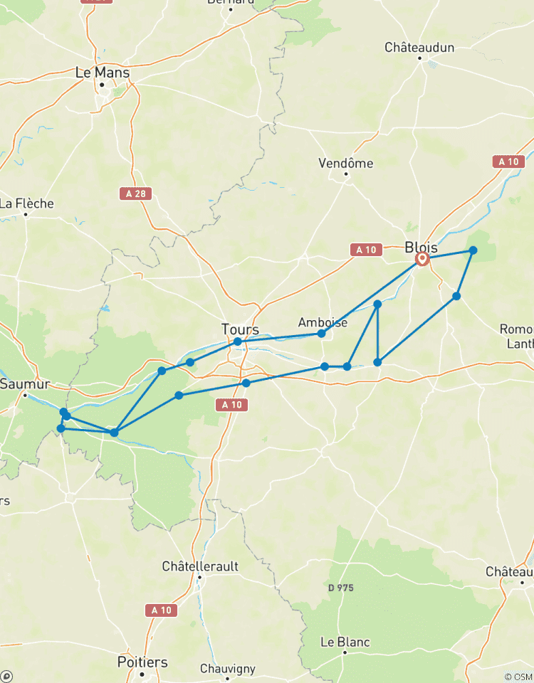 Schlösser an der Loire Rundreise