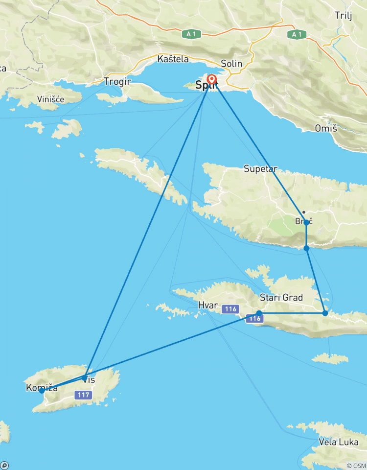 Bike and Swim Croatia - Circuit cycliste d\'été circuit