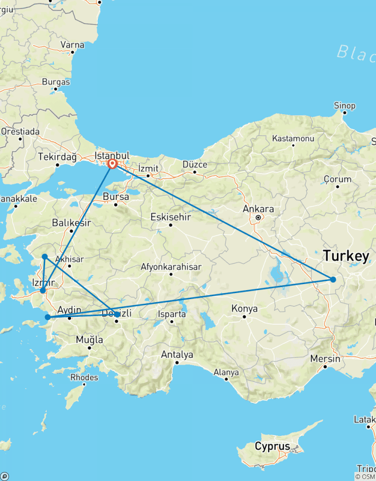 Circuito Circuito privado de 10 días por Turquía