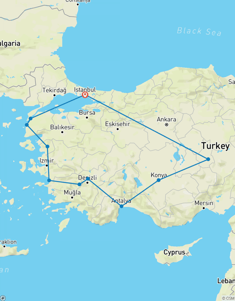 Circuito Circuito privado de 12 días por Turquía