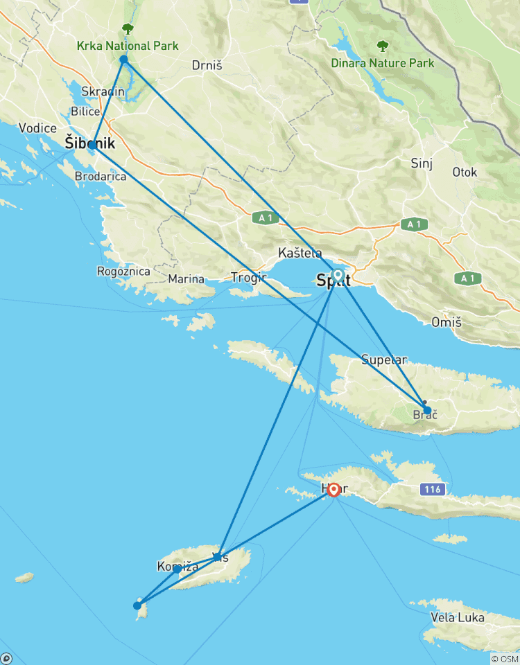 Trek et baignade en Croatie - Trek estivale circuit