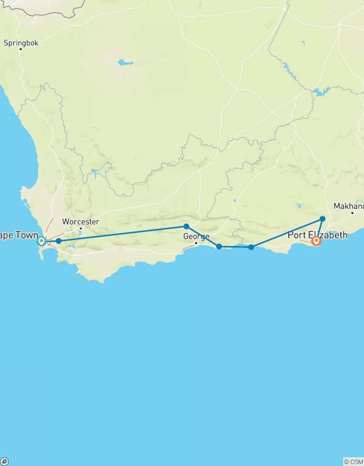 Südafrika: Höhepunkte auf der Gardenroute Rundreise