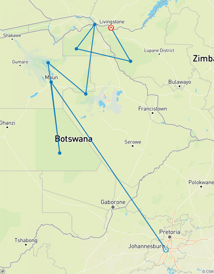 Botswana & Zimbabwe Highlights Tour