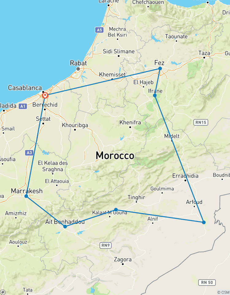 Reichsstädte und die Sahara 7 Tage Rundreise