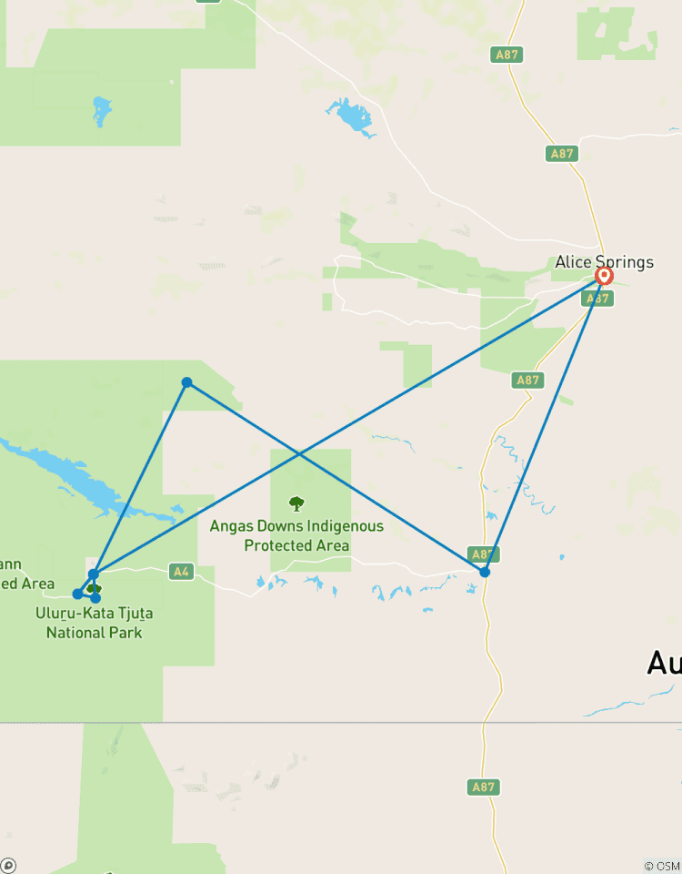 Kings Canyon, Uluru and Kata Tjuta (Short Break) Tour