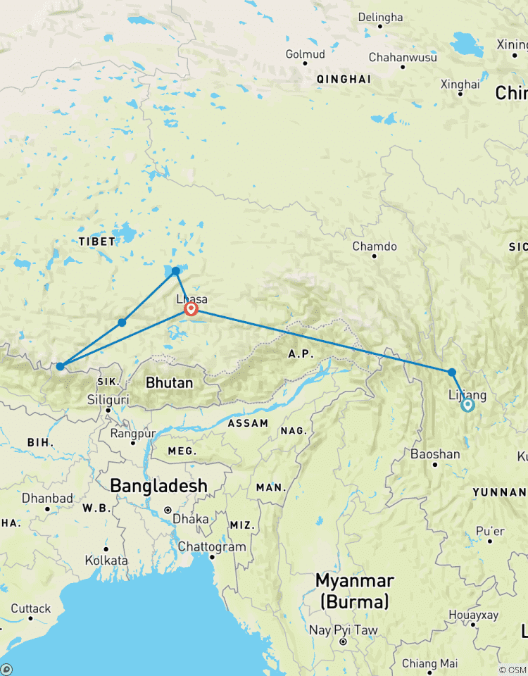 Circuito China/Tíbet: Del pueblo naxi a Lhasa y el Everest, pasando por Shangri La