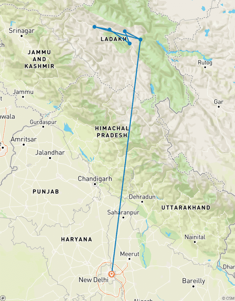 Circuito India: \"viaje por carretera\" activo de Ladakh a Cachemira