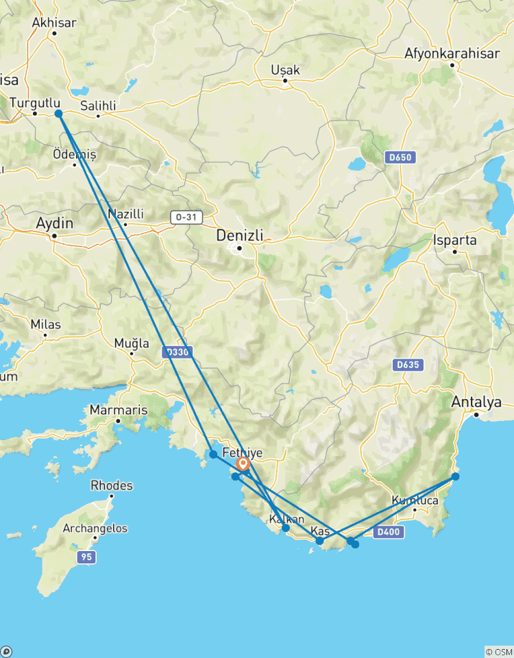 Circuito Goleta Fethiye y Kekova