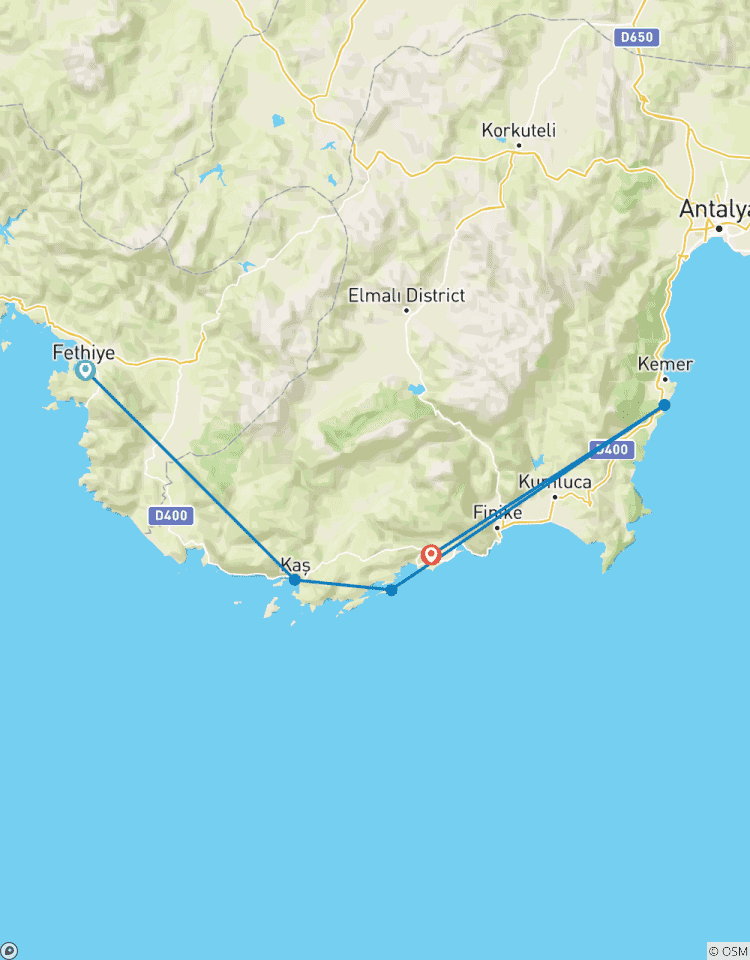 Circuito Goleta de Fethiye a Demre