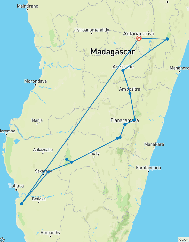 Voyage personnalisé de 14 jours à Madagascar, départ quotidien et guide exclusif (privé) circuit