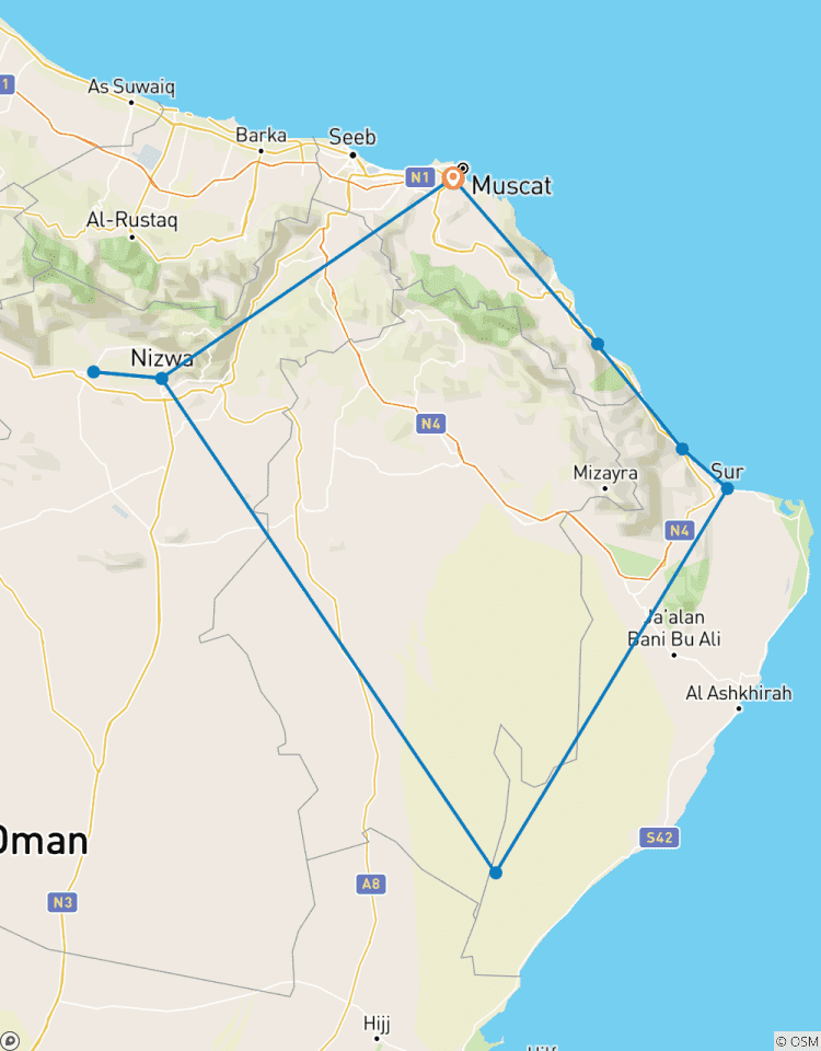 Un voyage à Oman circuit