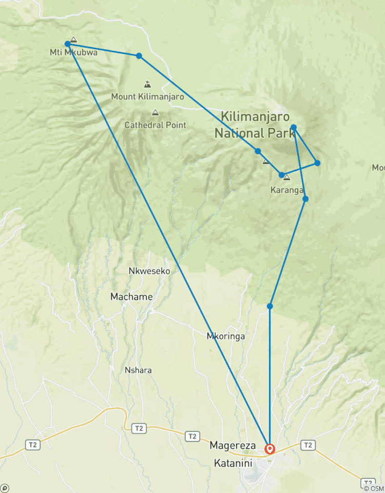 Circuito Ruta Lemosho - Escalar el Kilimanjaro - 9 días