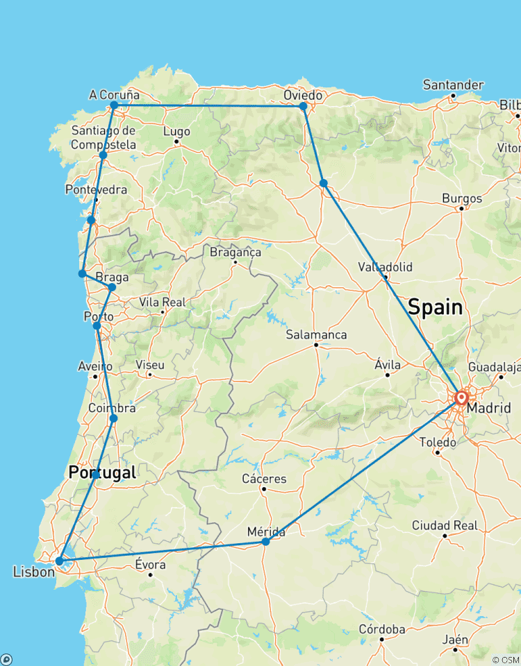 10-daagse rondreis door Galicië en Portugal vanuit Madrid-rondreis