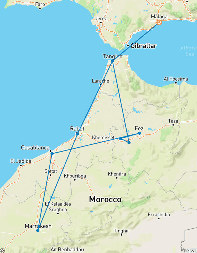 Circuito Desde la Costa del Sol: 7 días por las Ciudades Imperiales de Marruecos