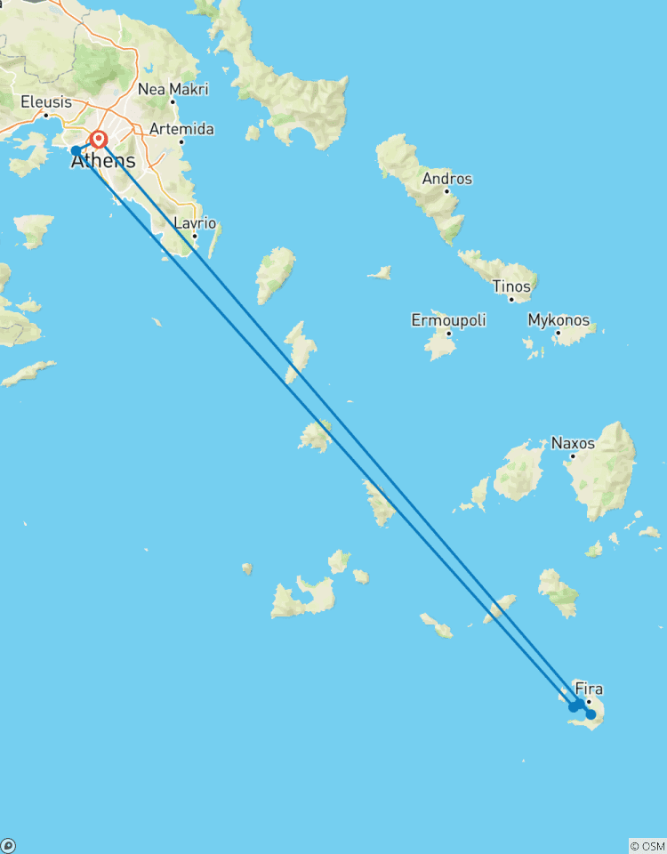 Athènes et l\'île grecque de Santorin - 6 jours circuit