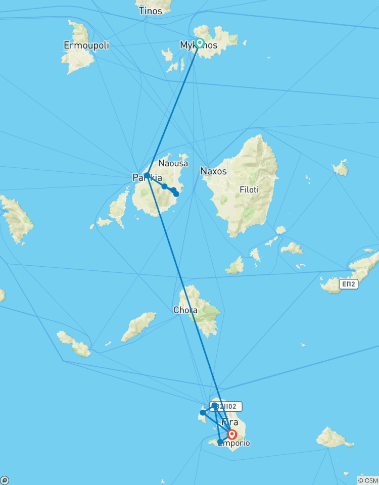 Shopping dans les îles - Délices dans les îles grecques : Mykonos, Paros, Santorin circuit