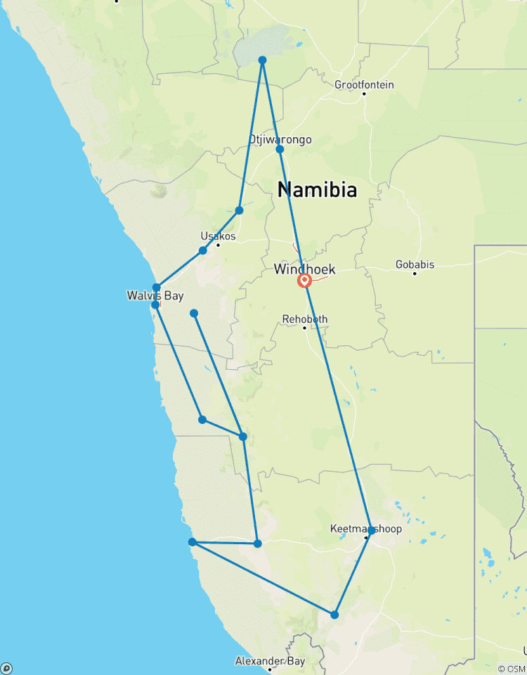 Etosha - 19 Tage Erlebnis-Reise Rundreise