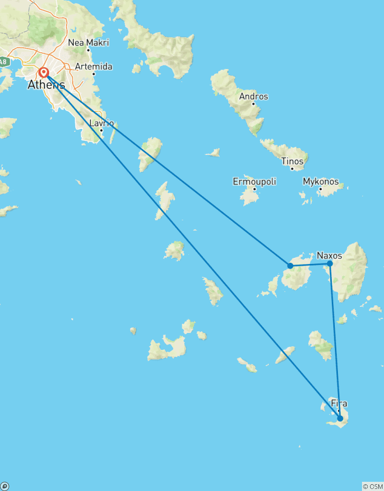 Santorin, Paros et Naxos avec visites guidées - Premium circuit