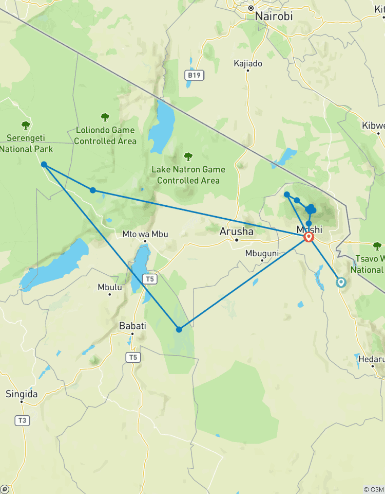 Kilimandscharo Trekkingreise und Safari - 14 Tage Rundreise