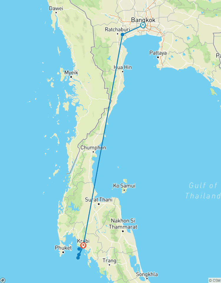 Forfait Bangkok Basics & Krabi Beach, excursion en petit groupe circuit