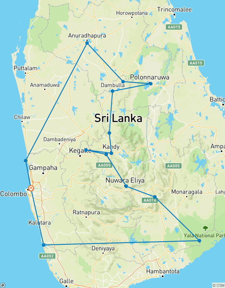 Circuito Circuito colonial Sri Lanka - mejora gratuita circuito privado para dos clientes de pago o más
