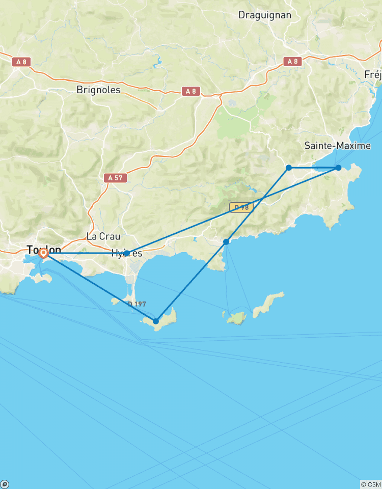 Sailing along the beautiful islands of France Tour