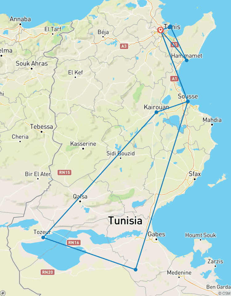 Le meilleur de la Tunisie et extension de plage tout compris (Restez en ligne), visite en petit groupe circuit